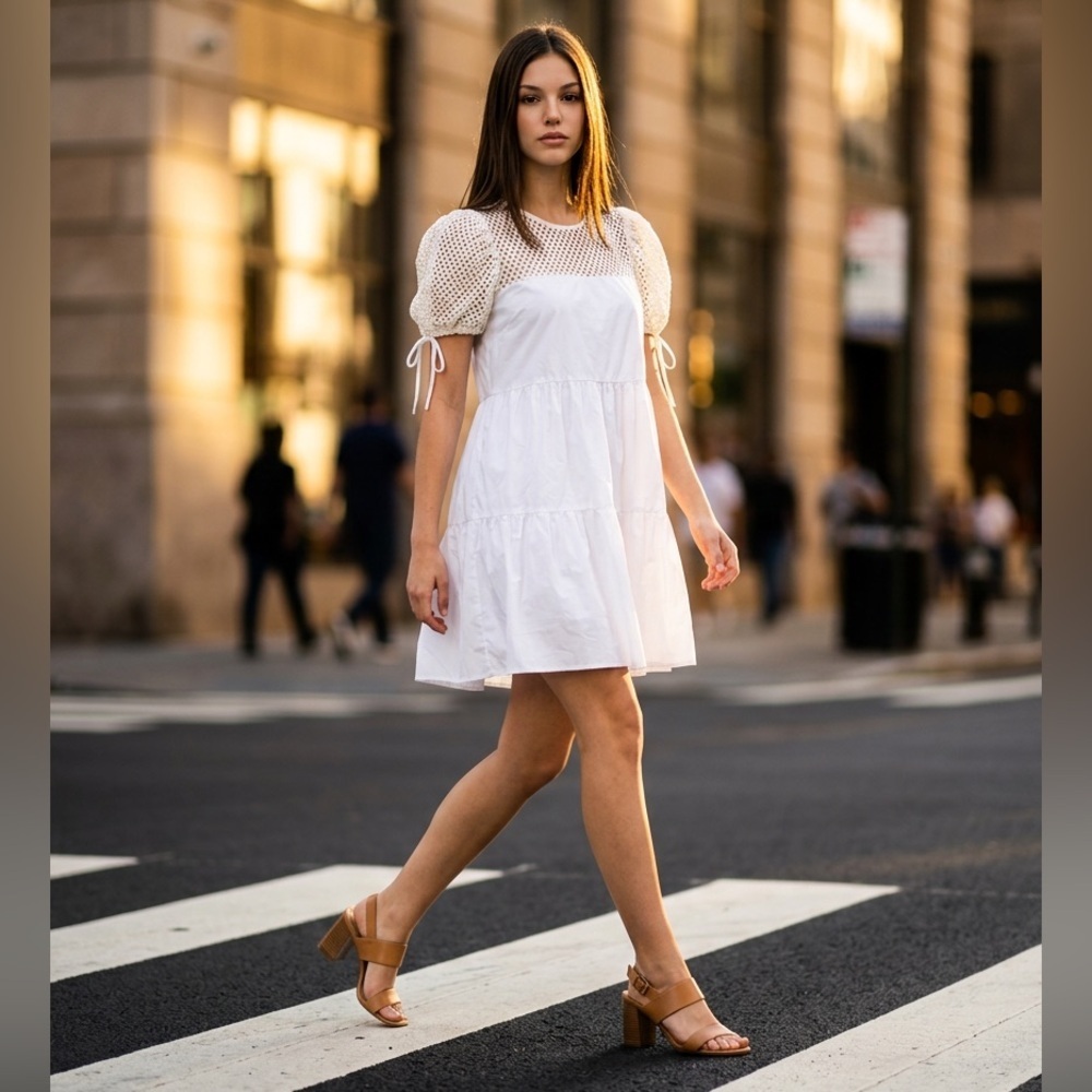 Amanda Uprichard New York white Crochette Dress
